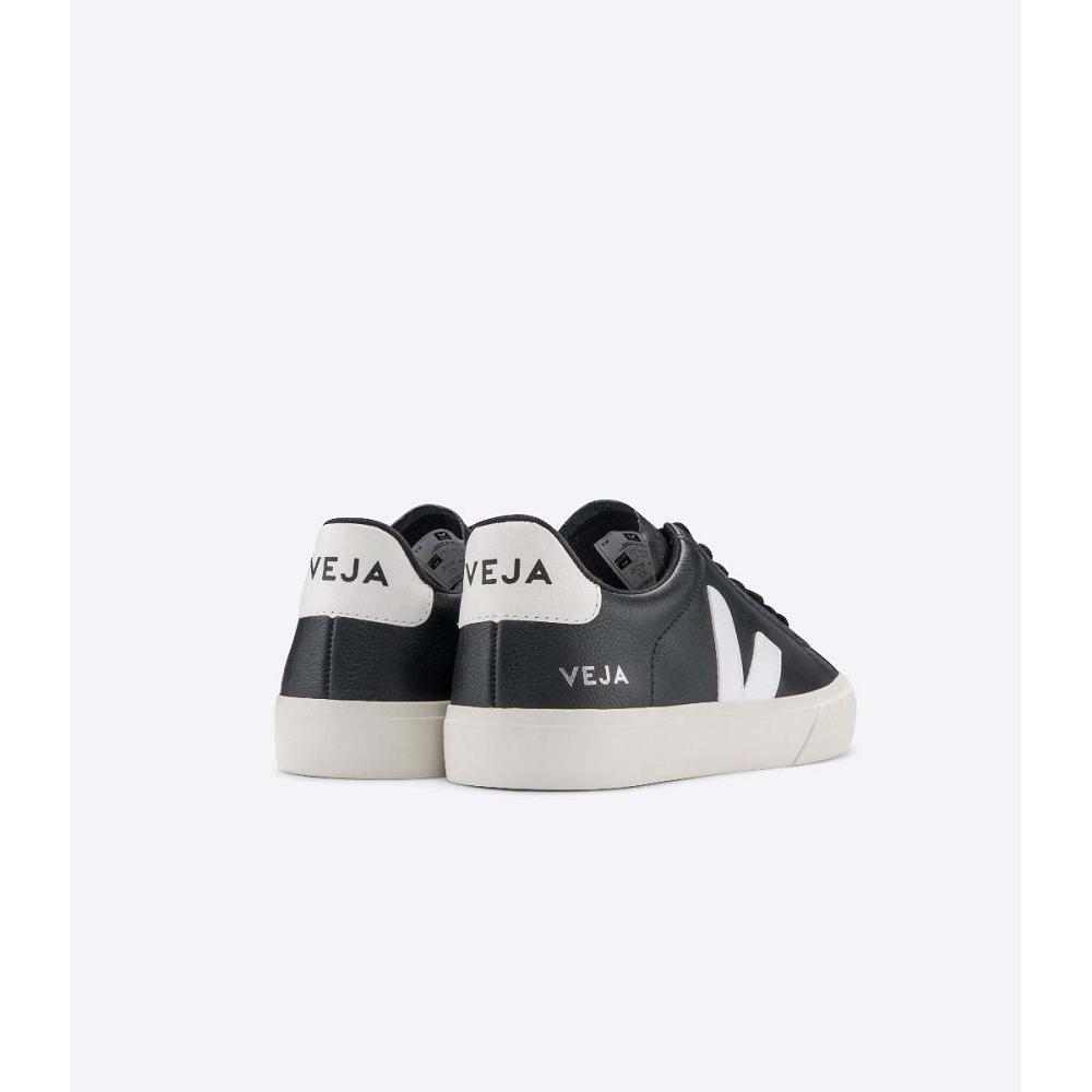 Veja CAMPO CHROMEFREE Low Tops Sneakers Heren Black/White | BE 294TCE